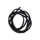 1/8" Black, Chrome Tanned Laces, Leather