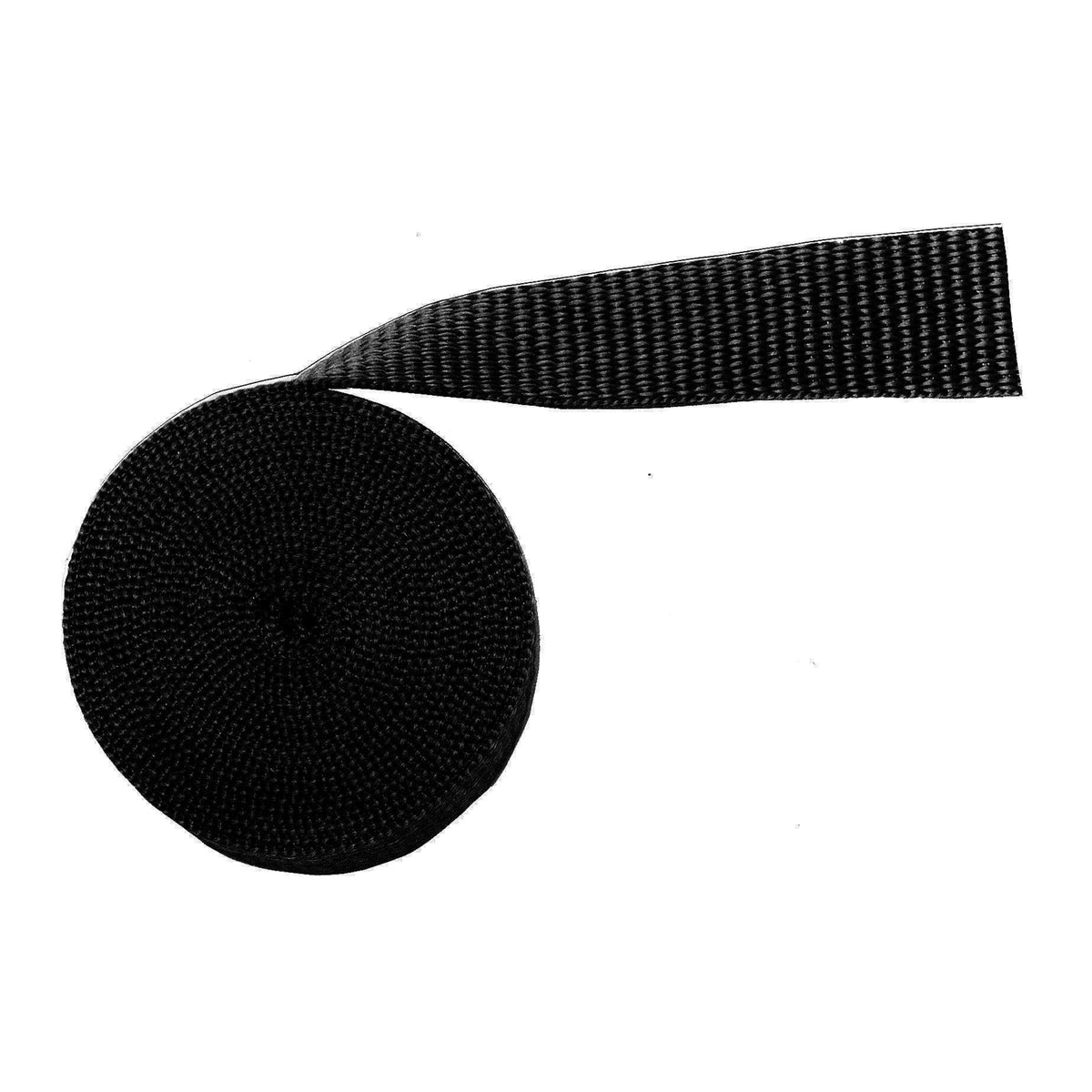 2" Black, Heavy Weight Web Strap, Polypropylene