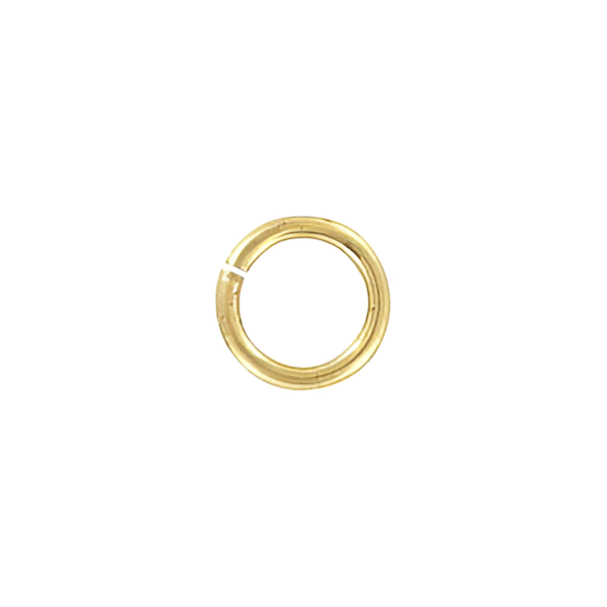 5/16" Brass Plated, Split Round Jump Ring, Steel