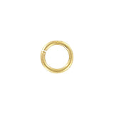 5/16" Brass Plated, Split Round Jump Ring, Steel