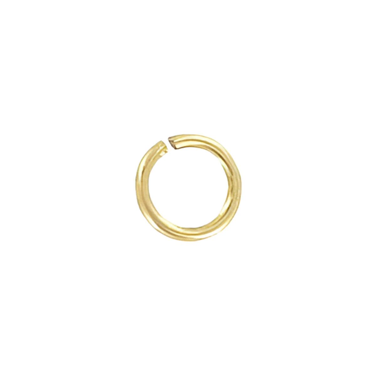5/16" Brass Plated, Split Round Jump Ring, Steel