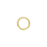 5/16" Brass Plated, Split Round Jump Ring, Steel