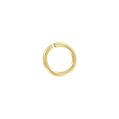5/16" Brass Plated, Split Round Jump Ring, Steel