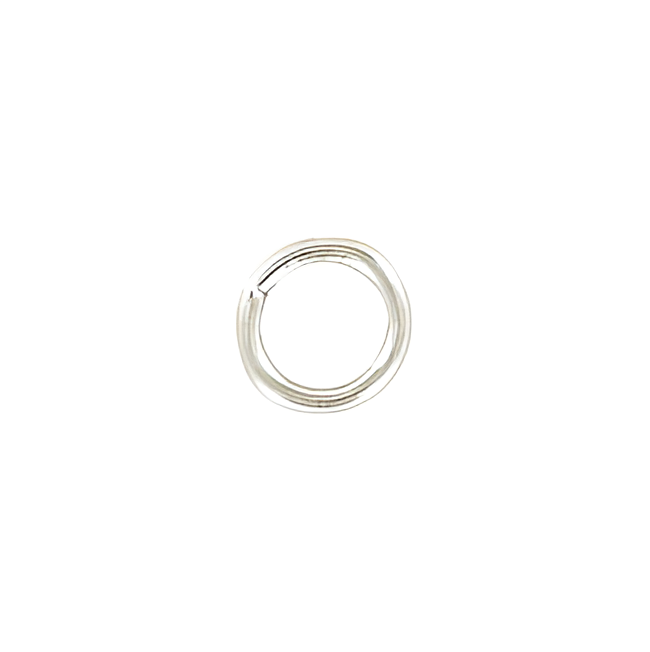 5/16" Nickel, Split Round Jump Ring, Solid Brass