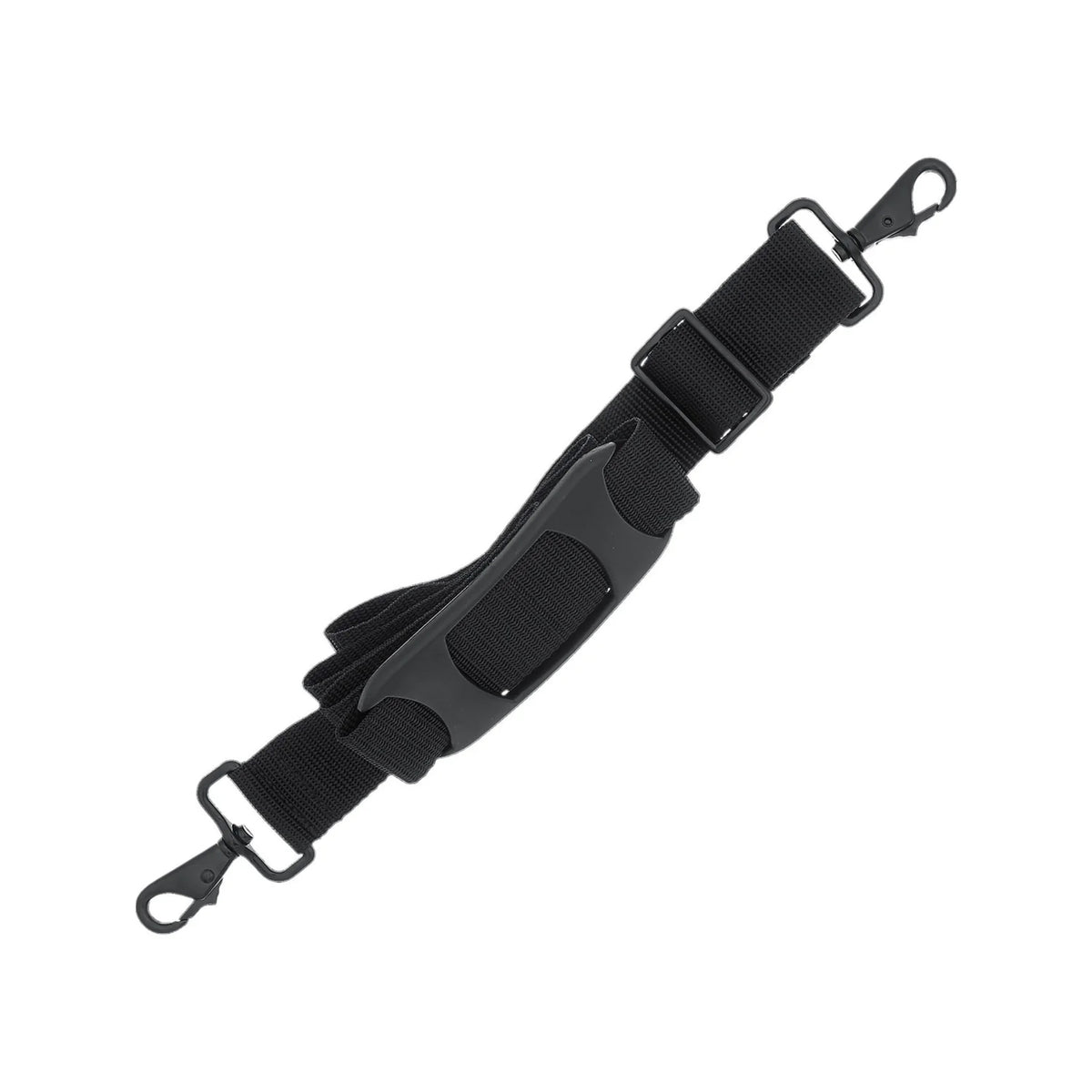 52" Black, Polypro Shoulder Strap with Pad, Polyester