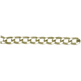 2.59mm Gold, .5oz Curb Purse Chain, Steel