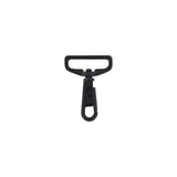 1 1/2" Matte Black, Swivel Snap Hook, Zinc Alloy