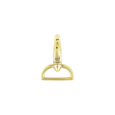 1 1/2" Shiny Gold, Lever Swivel Snap Hook, Zinc Alloy