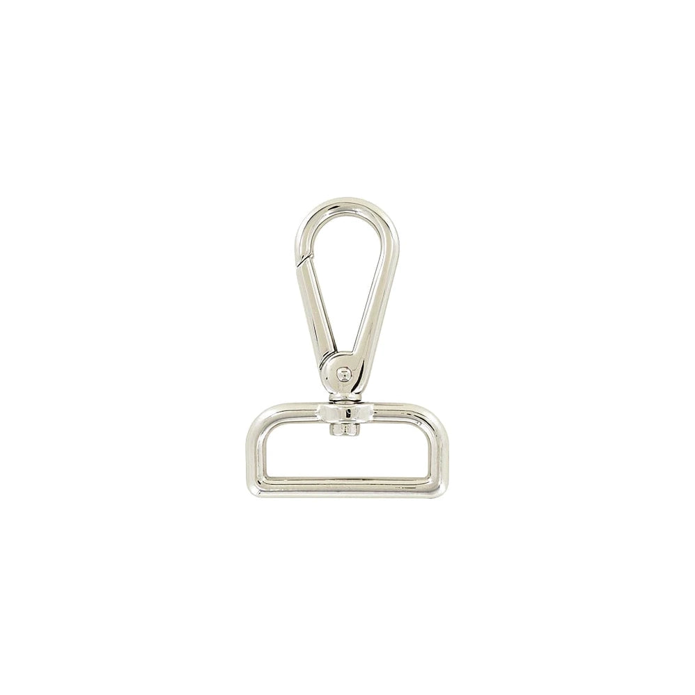 1 1/2" Shiny Nickel, Lever Swivel Snap Hook, Zinc Alloy-PK4