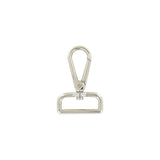 1 1/2" Shiny Nickel, Lever Swivel Snap Hook, Zinc Alloy-PK4