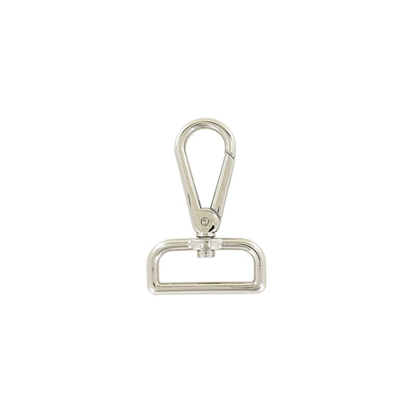 1 1/2" Shiny Nickel, Lever Swivel Snap Hook, Zinc Alloy-PK4