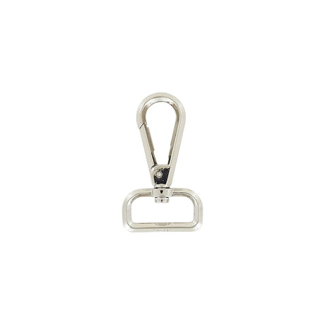 1 1/4" Nickel, Lever Swivel Snap Hook Beveled, Zinc Alloy