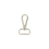 1 1/4" Nickel, Lever Swivel Snap Hook Beveled, Zinc Alloy