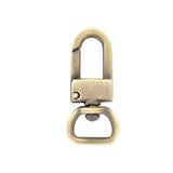 1/2" Antique Brass, Lever Swivel Snap Hook, Zinc Alloy-5pk