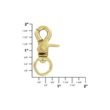 1/2" Brass, Trigger Swivel Snap Hook, Solid Brass