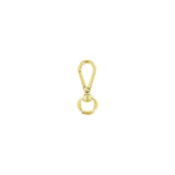 1/2" Shiny Gold, Swivel Snap Hook, Zinc Alloy - 5pk