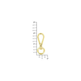 1/2" Shiny Gold, Swivel Snap Hook, Zinc Alloy - 5pk