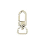 1/2" Shiny Nickel, 1 5/8" Lever Swivel Snap Hook, Zinc Alloy, 5-Pack