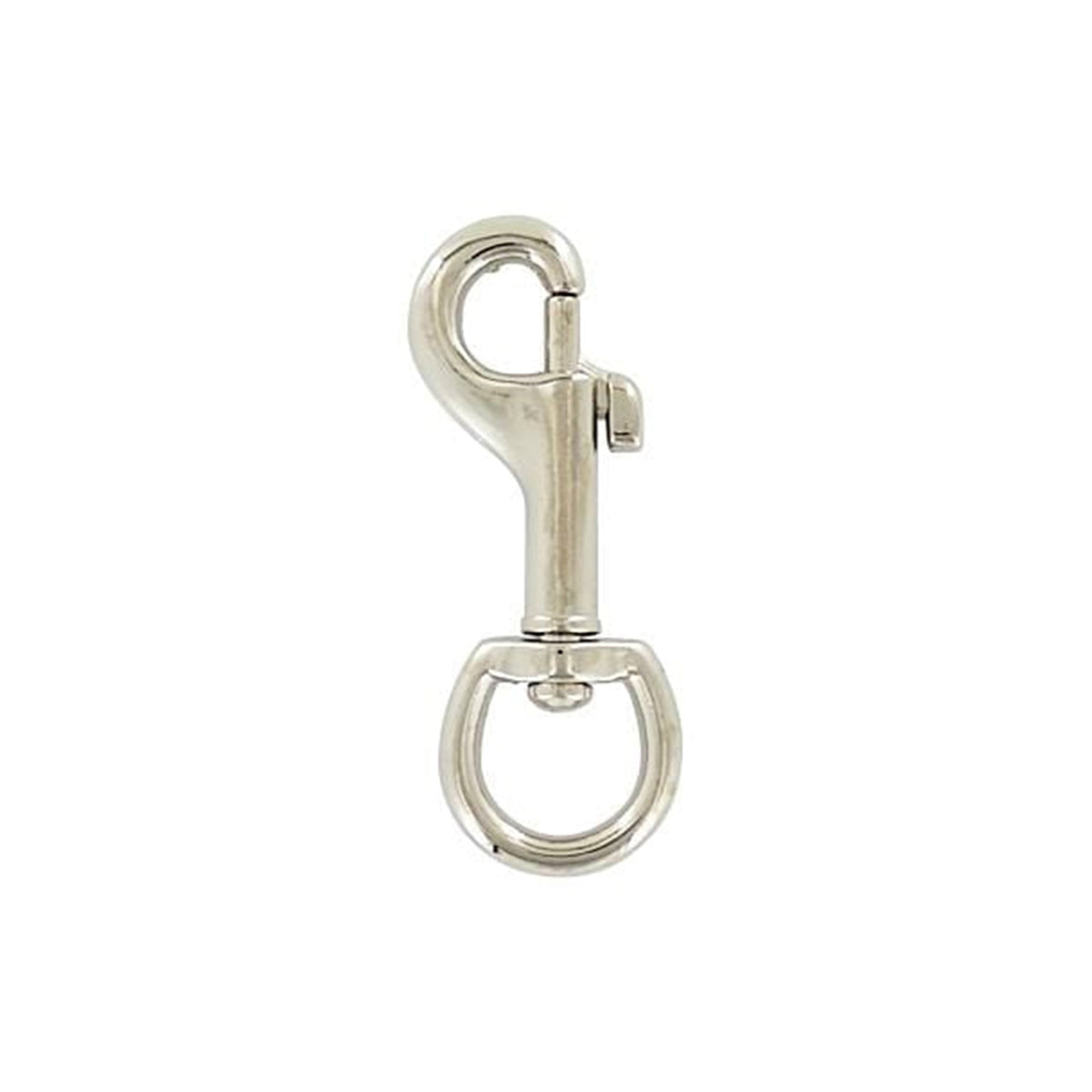1/2" Nickel, Swivel Snap Hook, Zinc Alloy