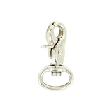 1/2" Shiny Nickel, Trigger Swivel Snap Hook, Zinc Alloy-PK5