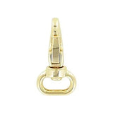1/2" Shiny Gold, Lever Swivel Snap Hook, Zinc Alloy- 5pk