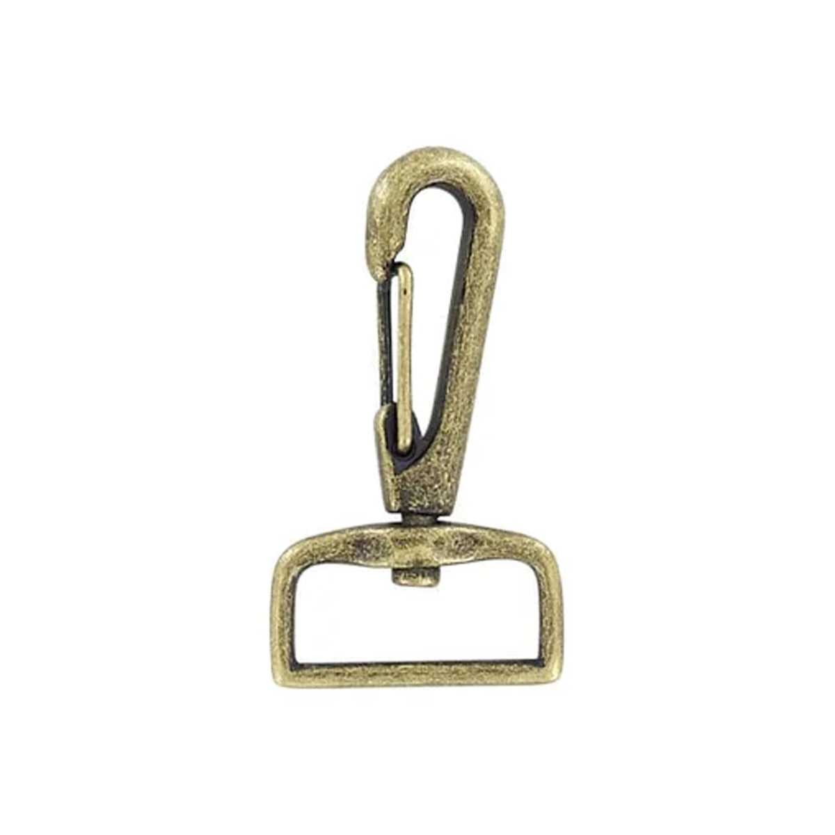 1" Antique Brass, 2 1/8" Lever Swivel Snap Hook, Zinc Alloy