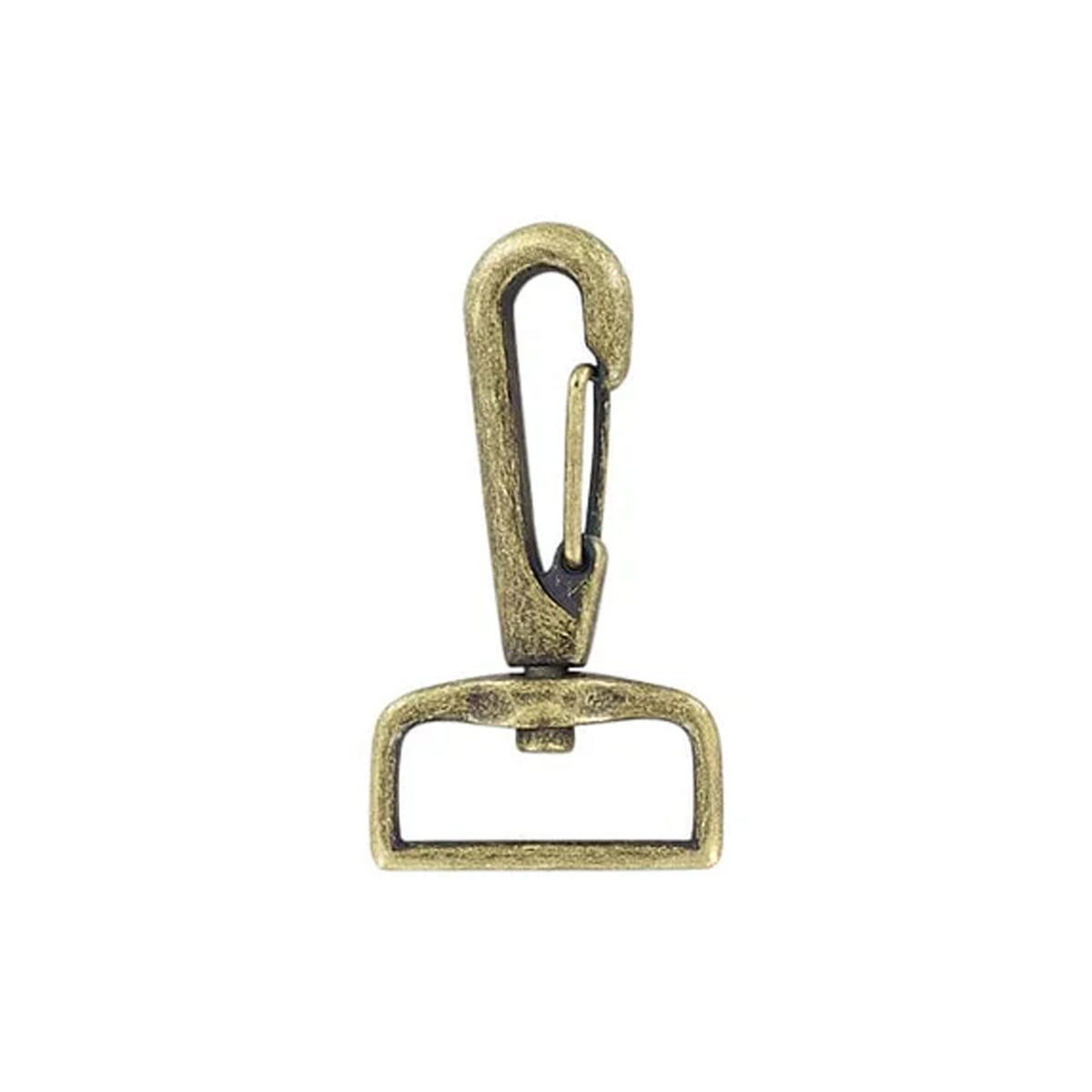1" Antique Brass, 2 1/8" Lever Swivel Snap Hook, Zinc Alloy