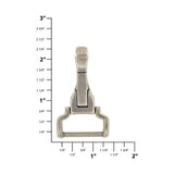 1" Antique Silver, Lever Snap Hook, Zinc Alloy