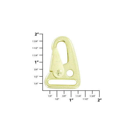 1" Brass, Lever Snap, Zinc Alloy