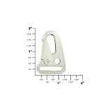 1" Nickel, Lever Snap Hook, Zinc Alloy