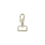 1" Nickel, Lever Swivel Snap Hook, Zinc Alloy-PK4