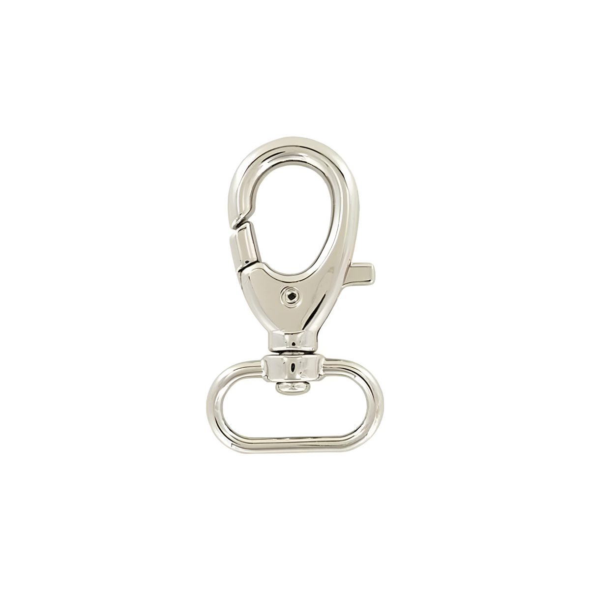 1" Shiny Nickel, Trigger Swivel Snap Hook, Zinc Alloy