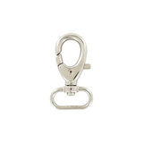 1" Shiny Nickel, Trigger Swivel Snap Hook, Zinc Alloy