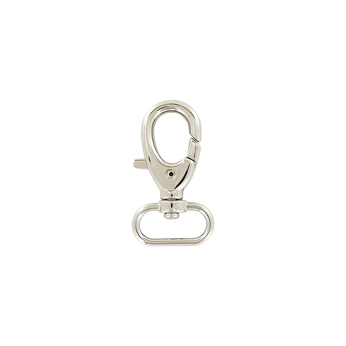 1" Shiny Nickel, Trigger Swivel Snap Hook, Zinc Alloy
