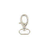 1" Shiny Nickel, Trigger Swivel Snap Hook, Zinc Alloy