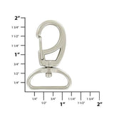 1" Satin Nickel, Lever Swivel Snap Hook, Zinc Alloy