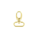 1" Shiny Gold, 1 11/16" Lever Swivel Snap Hook, Zinc Alloy