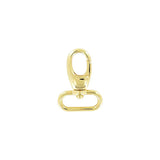 1" Shiny Gold, 1 11/16" Lever Swivel Snap Hook, Zinc Alloy