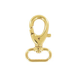 1" Shiny Gold, Trigger Swivel Snap Hook, Zinc Alloy
