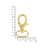 1" Shiny Gold, Trigger Swivel Snap Hook, Zinc Alloy