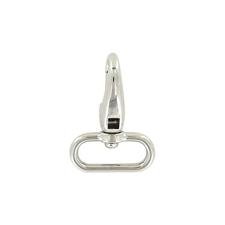 1" Shiny Nickel, 1 11/16" Lever Swivel Snap Hook, Zinc Alloy