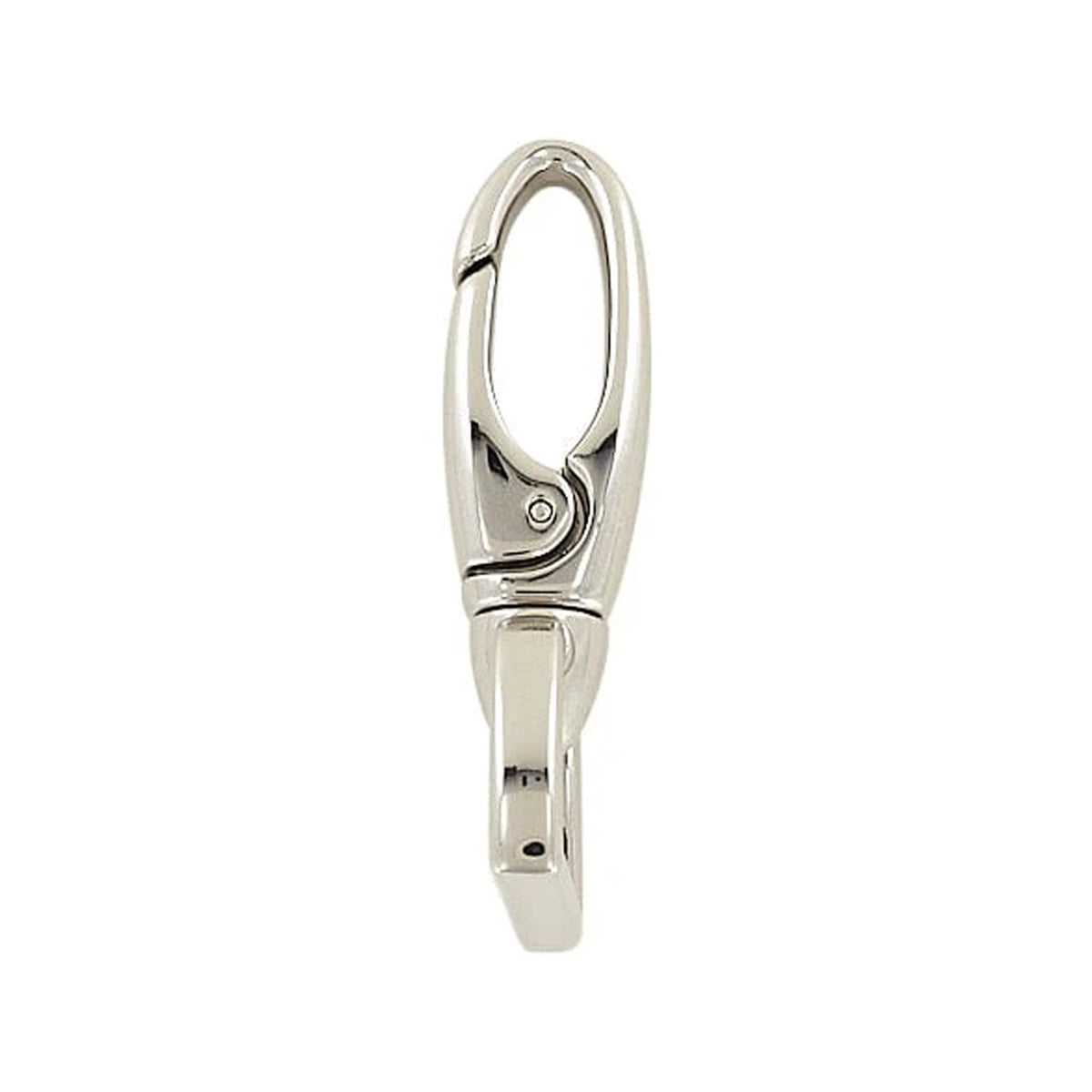 1" Shiny Nickel, 2 1/2" Lever Swivel Snap Hook, Zinc Alloy