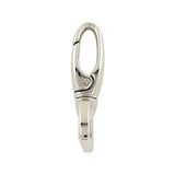 1" Shiny Nickel, 2 1/2" Lever Swivel Snap Hook, Zinc Alloy