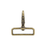 2" Antique Brass, Lever Swivel Snap Hook, Zinc Alloy-PK4