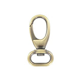 3/4" Antique Brass, 2 3/16" Lever Swivel Snap Hook, Zinc Alloy