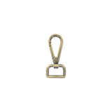 3/4" Antique Brass, Tear Drop Lever Swivel Snap, Zinc Alloy
