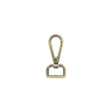 3/4" Antique Brass, Tear Drop Lever Swivel Snap, Zinc Alloy