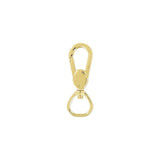 3/4" Shiny Gold, 2 7/8" Lever Flat Profile Swivel Snap, Zinc Alloy