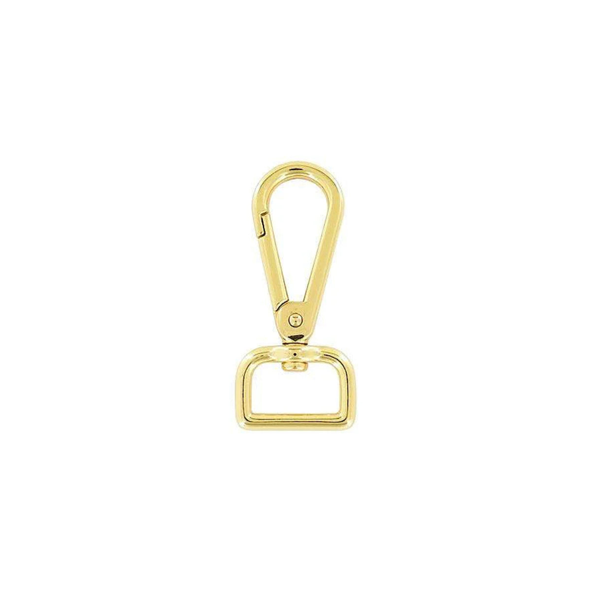 3/4" Shiny Gold, Tear Drop Lever Swivel Snap, Zinc Alloy