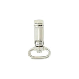 3/4" Shiny Nickel, Lever Swivel Snap Hook, Plastic, 4-Pack